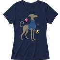 "Galgo italiano" Blusa Baby Look