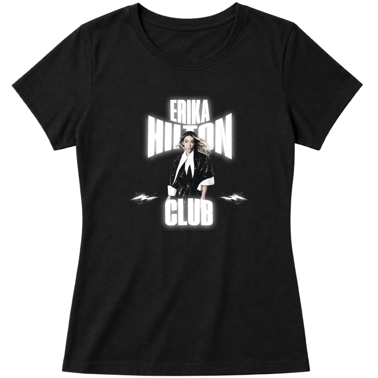 "Erika Hilton Club Baby Look" Blusa Baby Look