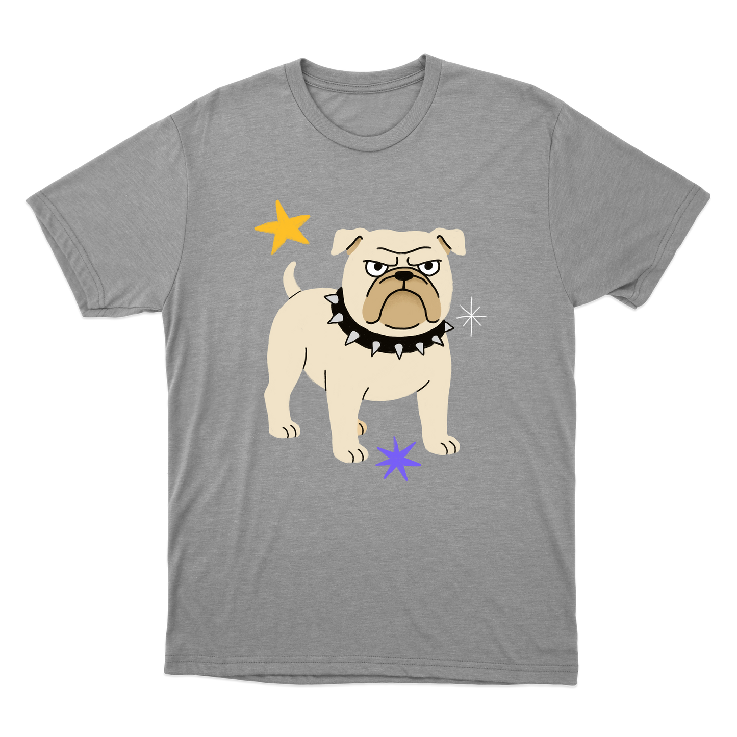 "Bulldog" Camiseta Básica Unissex