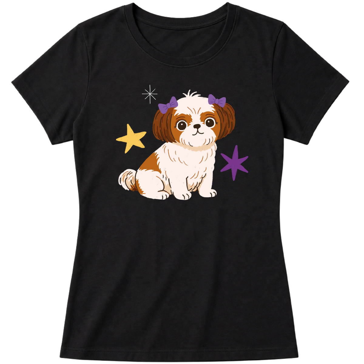 "Shih-tzu" Blusa Baby Look