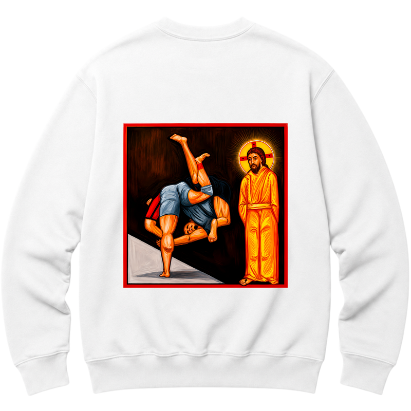 "Moletom Crew Essential Fé em Cada Queda" Blusão Moletom