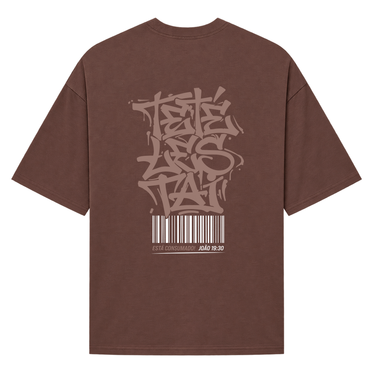 "Tetélestai - Está consumado!" Camiseta Oversized Suedine 220g