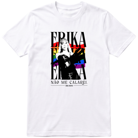 "Erika Não Me Calarei Camiseta" Camiseta Básica Unissex