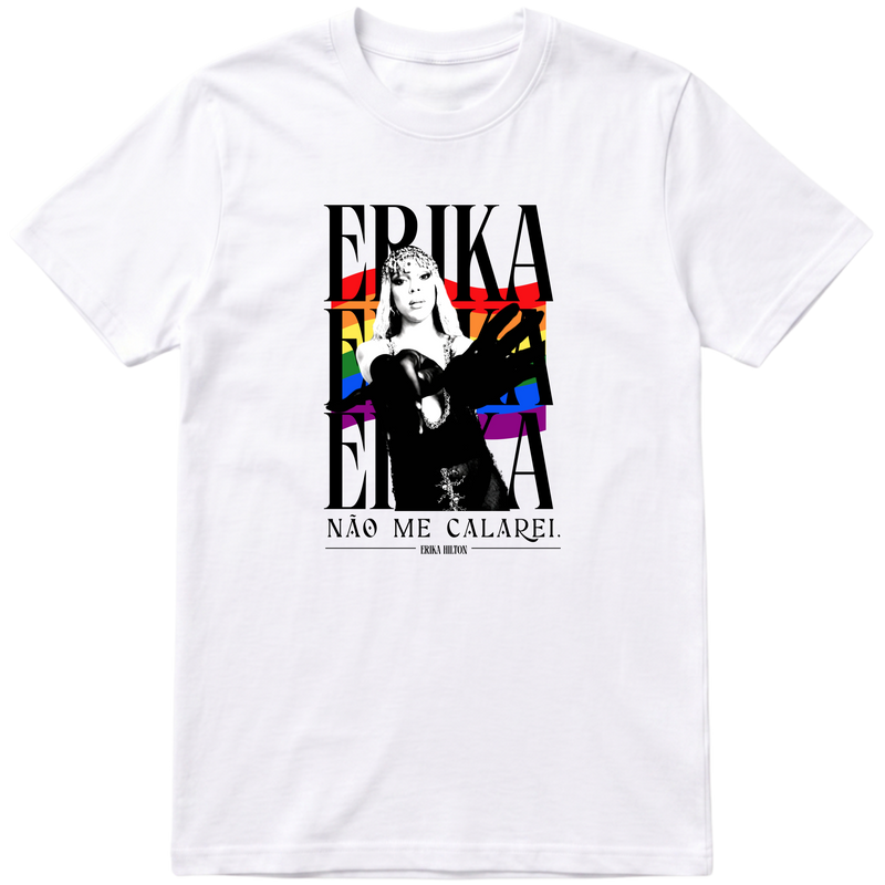 "Erika Não Me Calarei Camiseta" Camiseta Básica Unissex