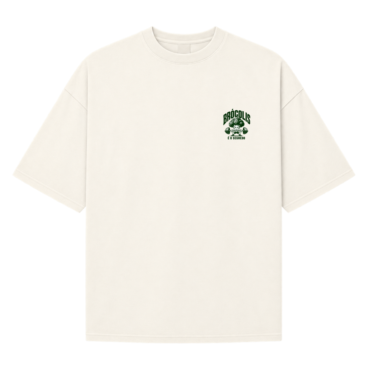 "Oversized Suedine 220g - Brócolis" Camiseta Oversized Suedine 220g