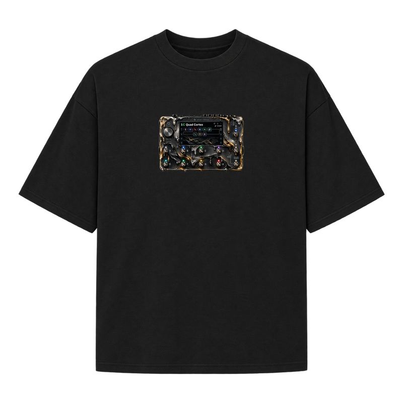 "QUAD CORTEX" Camiseta Oversized Suedine 220g