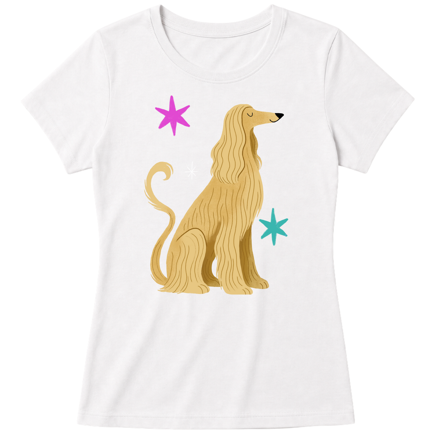 "Galgo Afegão" Blusa Baby Look