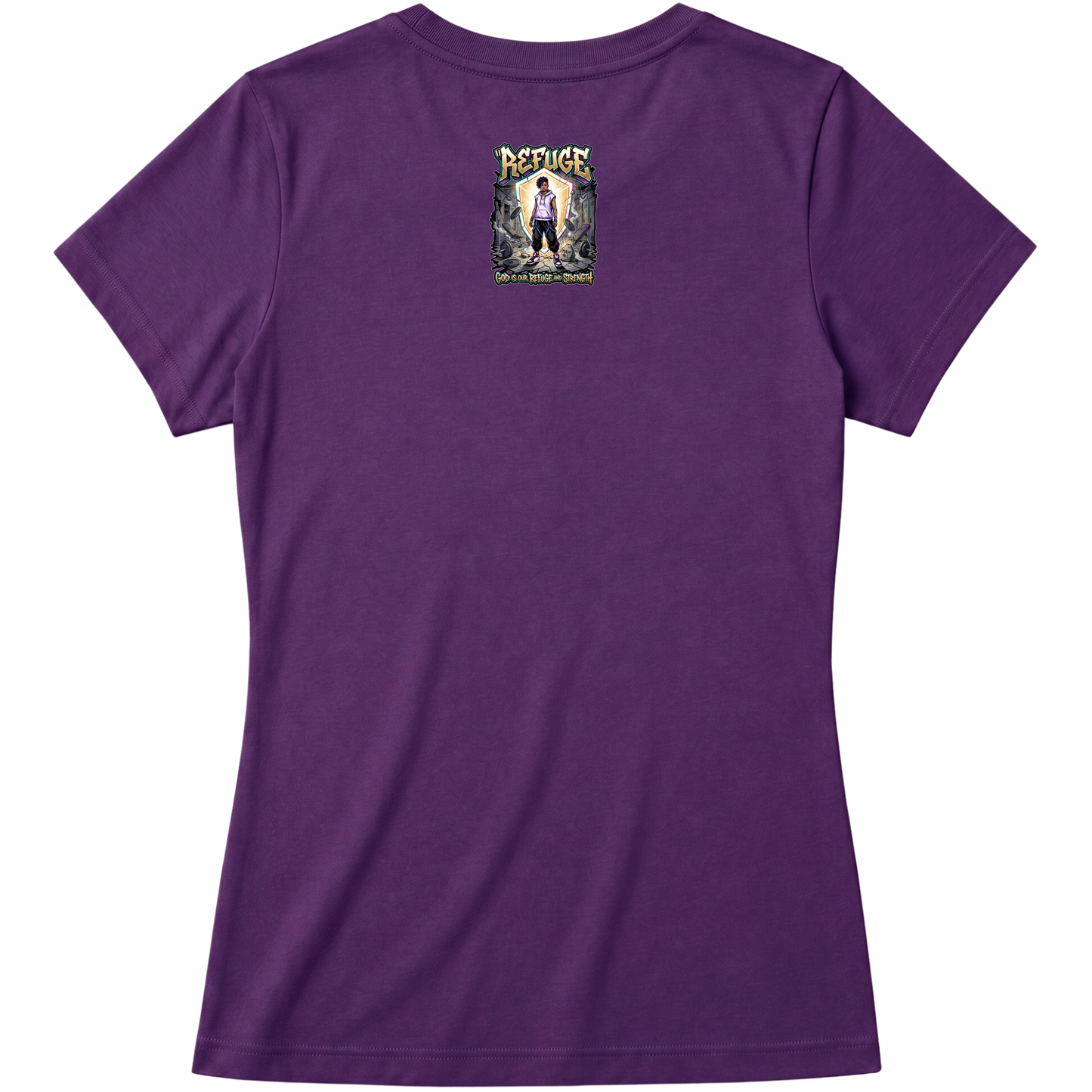 "Produto #010 Baby look REFUGE GOD" Blusa Baby Look