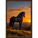 "Lendário Por do Sol" Quadro caixa sem vidro acrílico