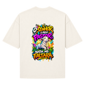 "Camiseta Oversized Cristã Salmo 23:1 | DÓKAH" Camiseta Oversized Suedine 220g