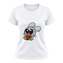 "Camiseta Dryfit Feminina Basic – Ratito Rato com Buquê" Camiseta Dryfit Feminina Basic