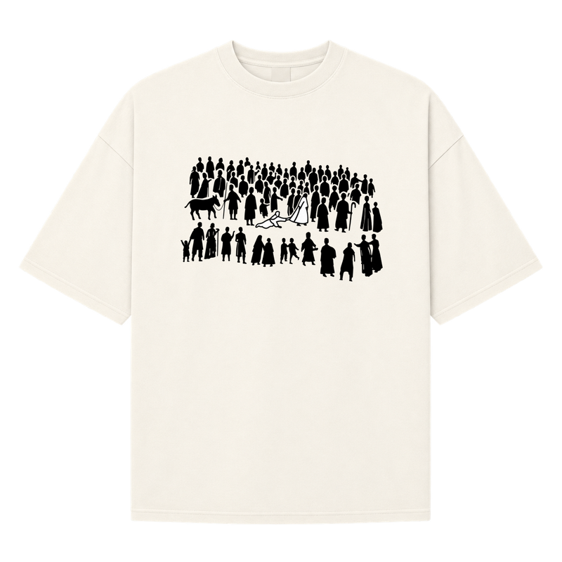 "FENDS | APENAS UM TOQUE" Camiseta Oversized Suedine 220g