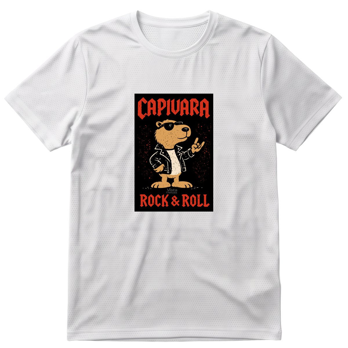 "Capivara Rock & Roll  DTG" Camiseta Regular Poliamida UV