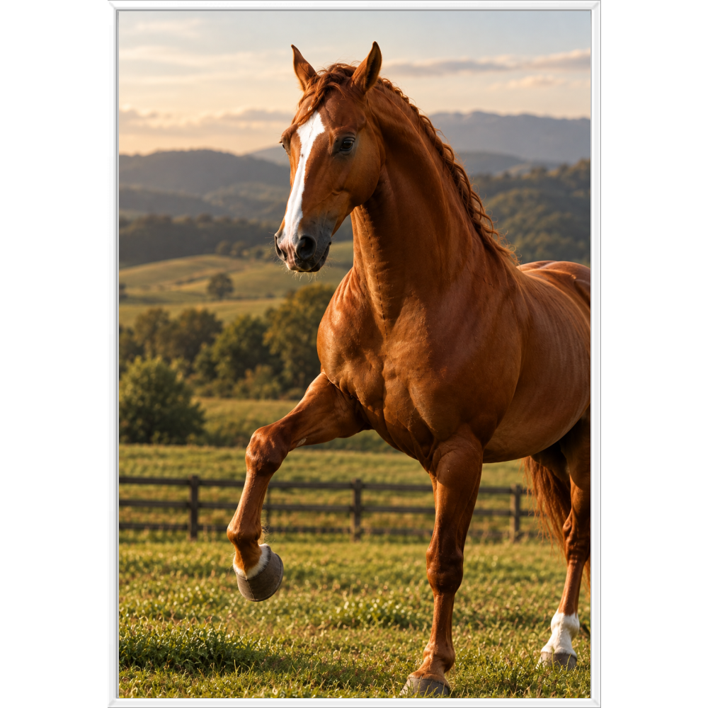 "Esteio" Quadro filete sem vidro acrílico