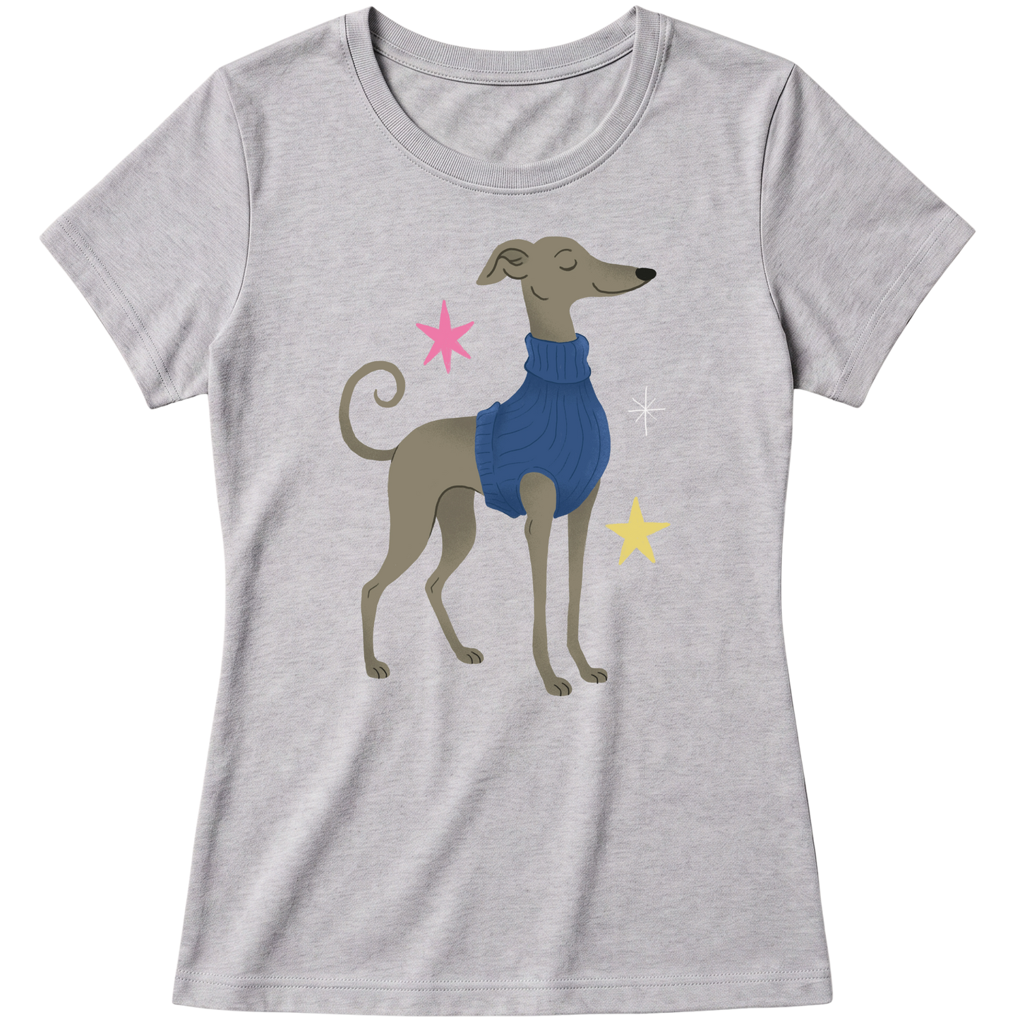 "Galgo italiano" Blusa Baby Look