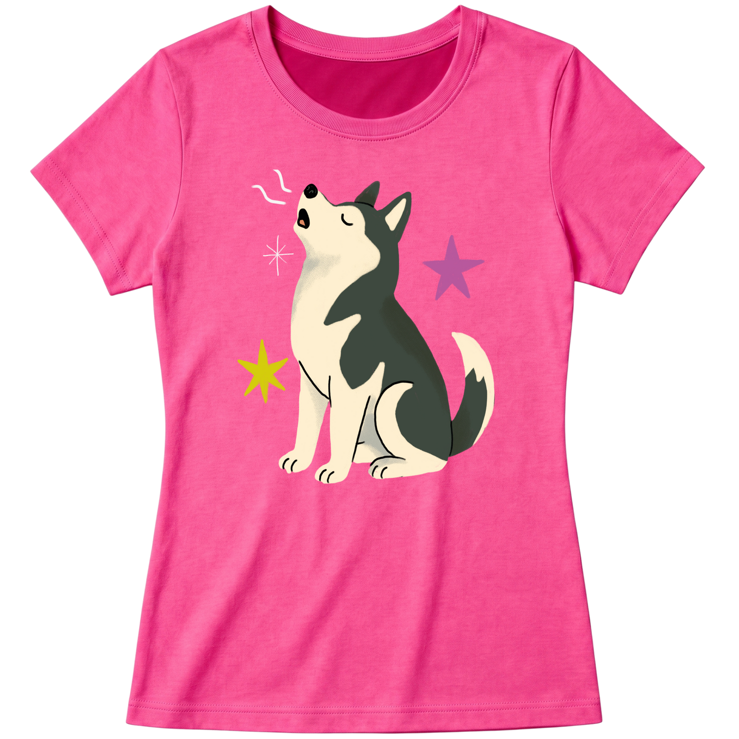 "Husky siberiano" Blusa Baby Look