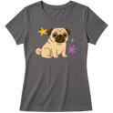 "Pug" Blusa Baby Look