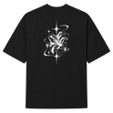 "Camiseta Oversized Suedine Cyber Flower" Camiseta Oversized Suedine 220g