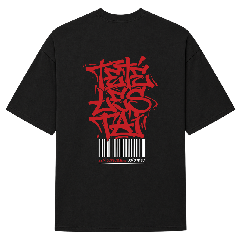 "Tetélestai - Está consumado!" Camiseta Oversized Suedine 220g