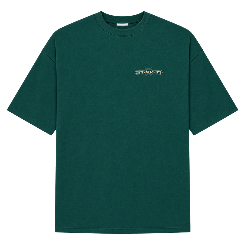 "Estampa/AMÉM" Camiseta Oversized Suedine 220g