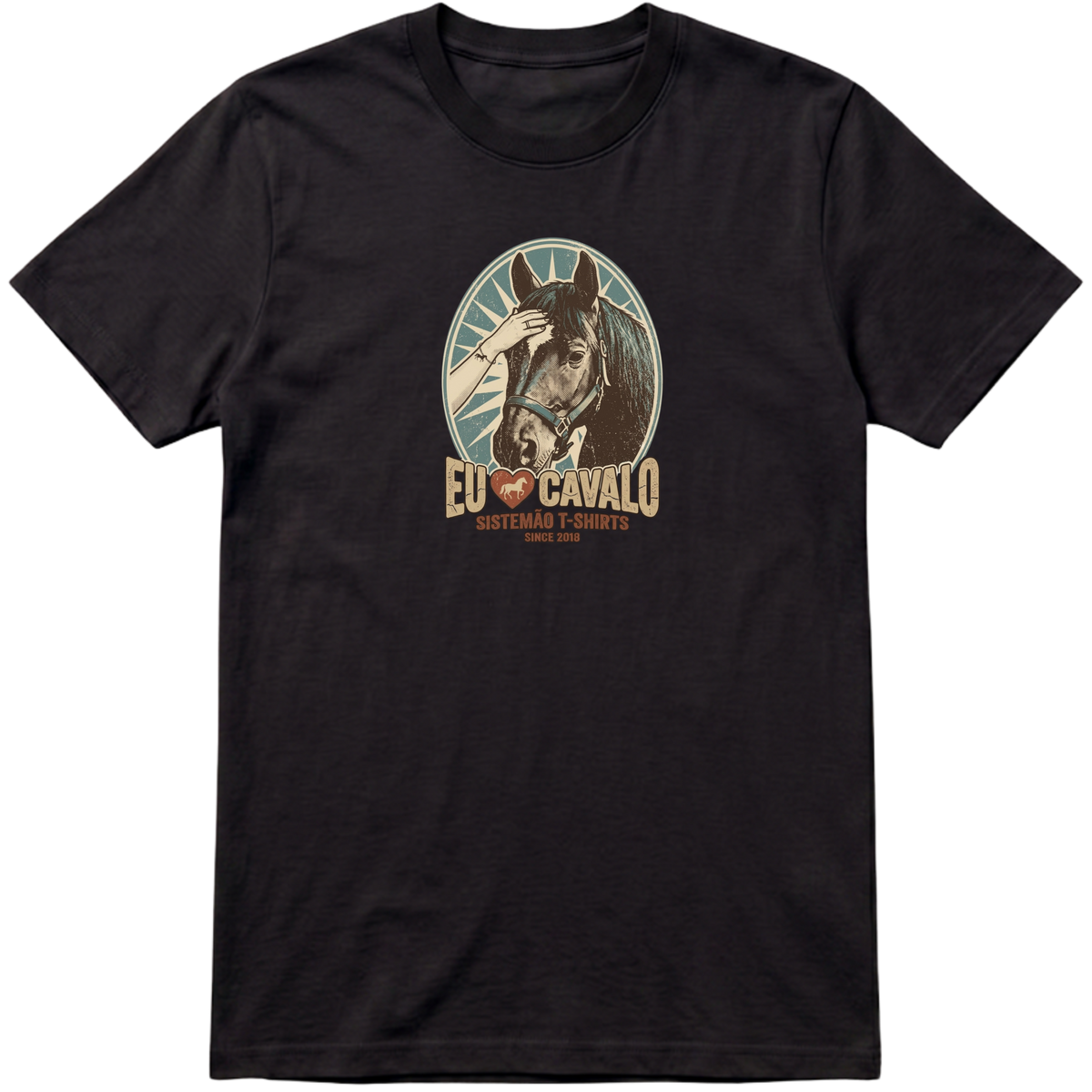 "Estampa/AMO CAVALO" Camiseta Premium Unissex Bunker Studios