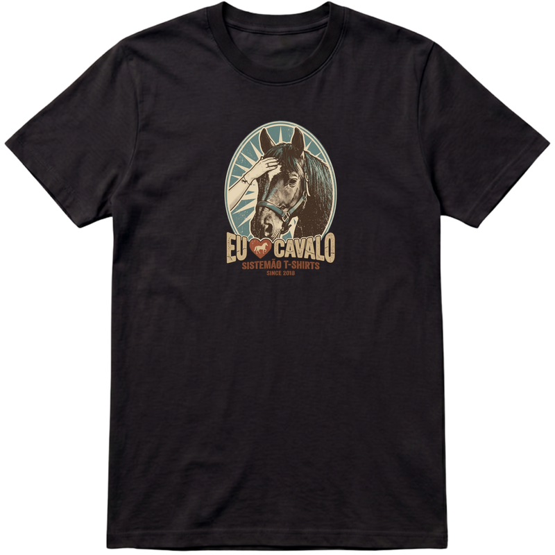 "Estampa/AMO CAVALO" Camiseta Premium Unissex Bunker Studios