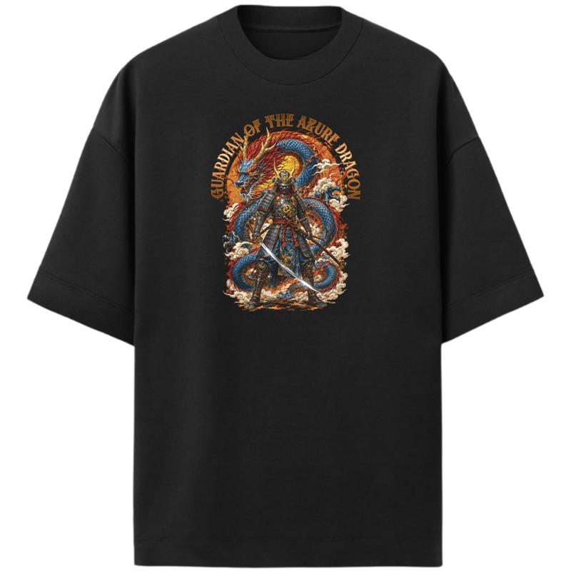"SAMURAI & BLUE  DRAGON" Oversized Premium