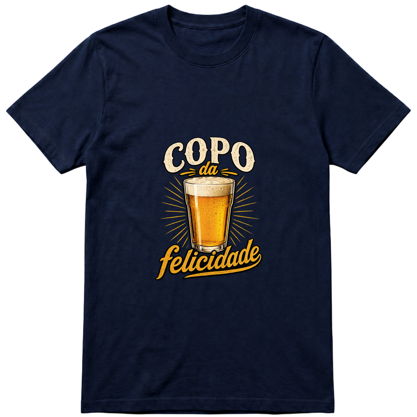 "Copo da Felicidade" Camiseta Básica Unissex