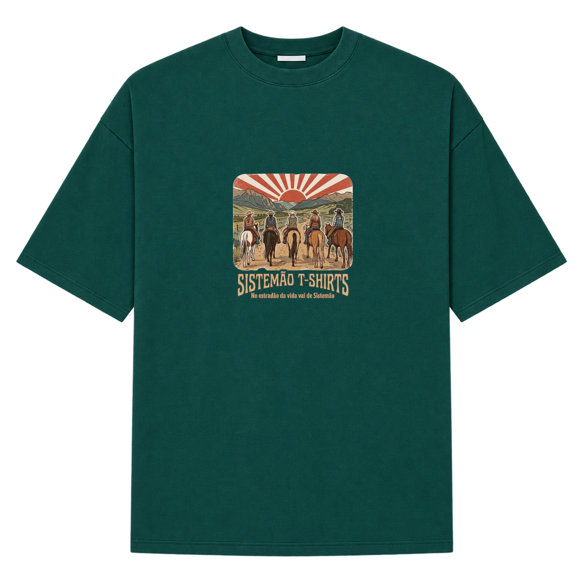 "Estampa/AMAZONAS" Camiseta Oversized Suedine 220g