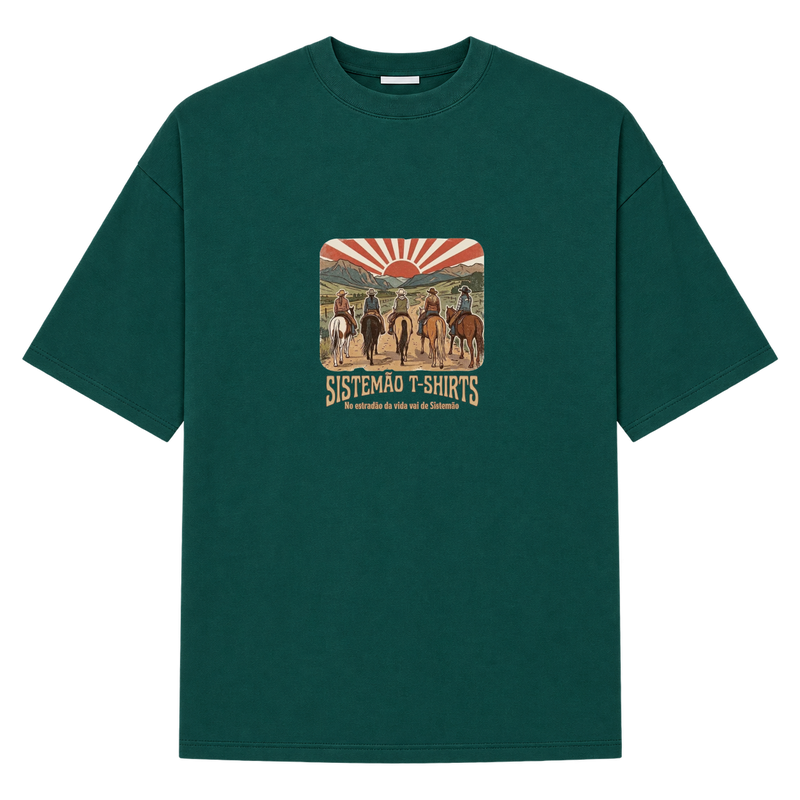 "Estampa/AMAZONAS" Camiseta Oversized Suedine 220g