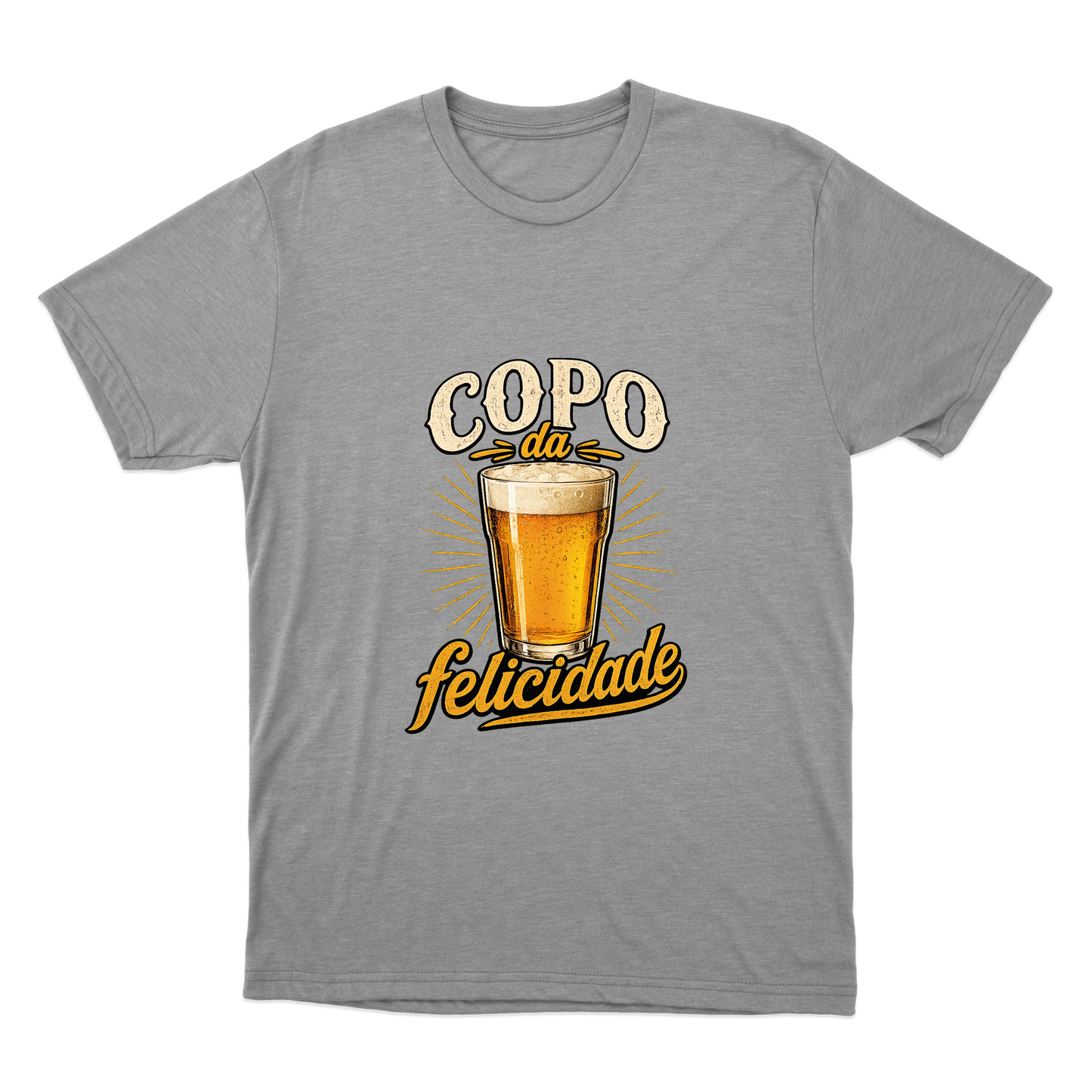 "Copo da Felicidade" Camiseta Básica Unissex