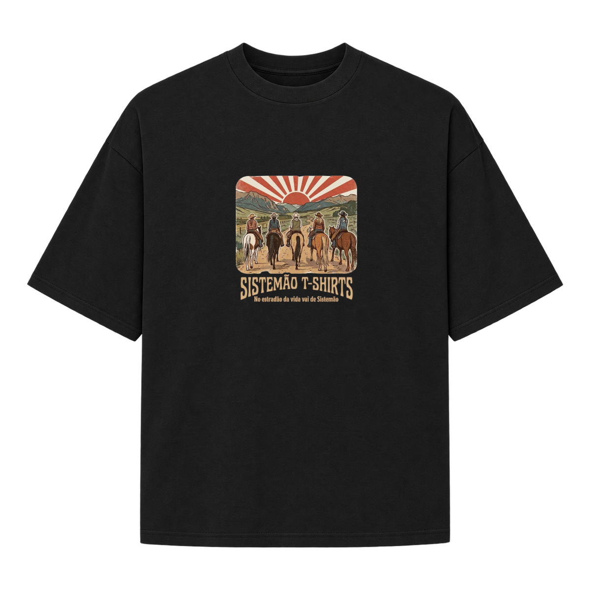 "Estampa/AMAZONAS" Camiseta Oversized Suedine 220g