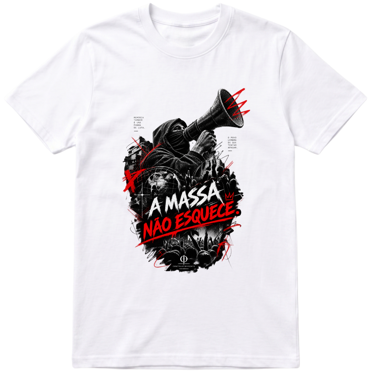 "Regular Essential #033 - CØNTRAACØRRENTE" Camiseta Premium Unissex Bunker Studios