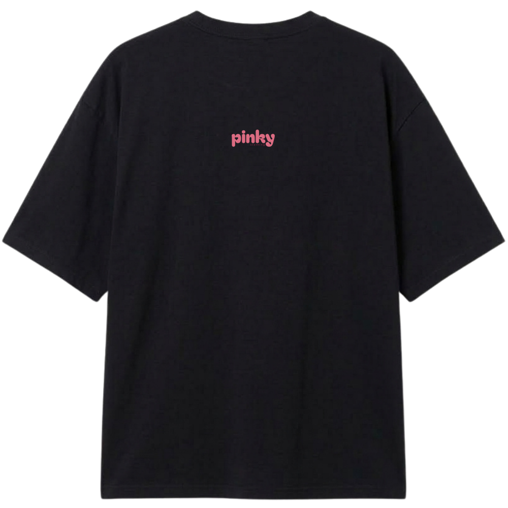 "Baby Look Pinky Girls Just Wanna Have Fun" Camiseta Oversized Classic