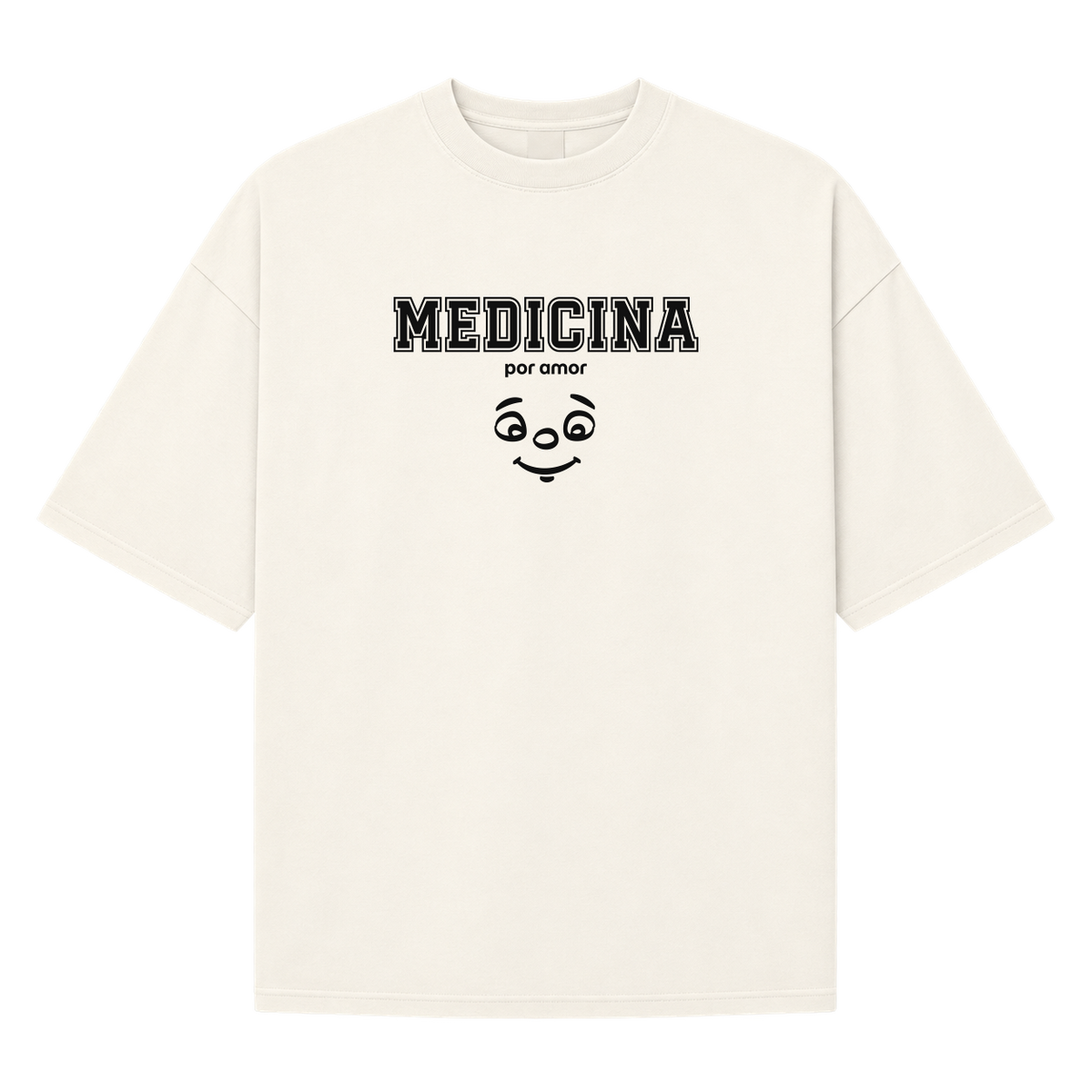"Medicina" Camiseta Oversized Suedine 220g