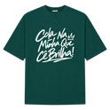"Oversized Suedine Cola Na Minha" Camiseta Oversized Suedine 220g