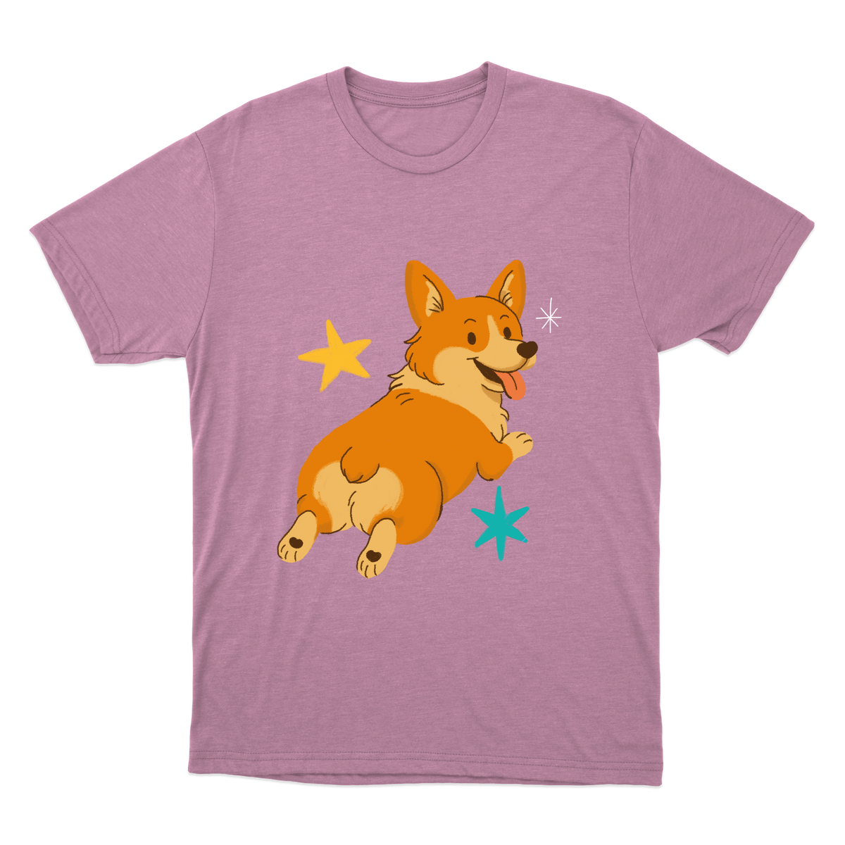 "corgi" Camiseta Básica Unissex