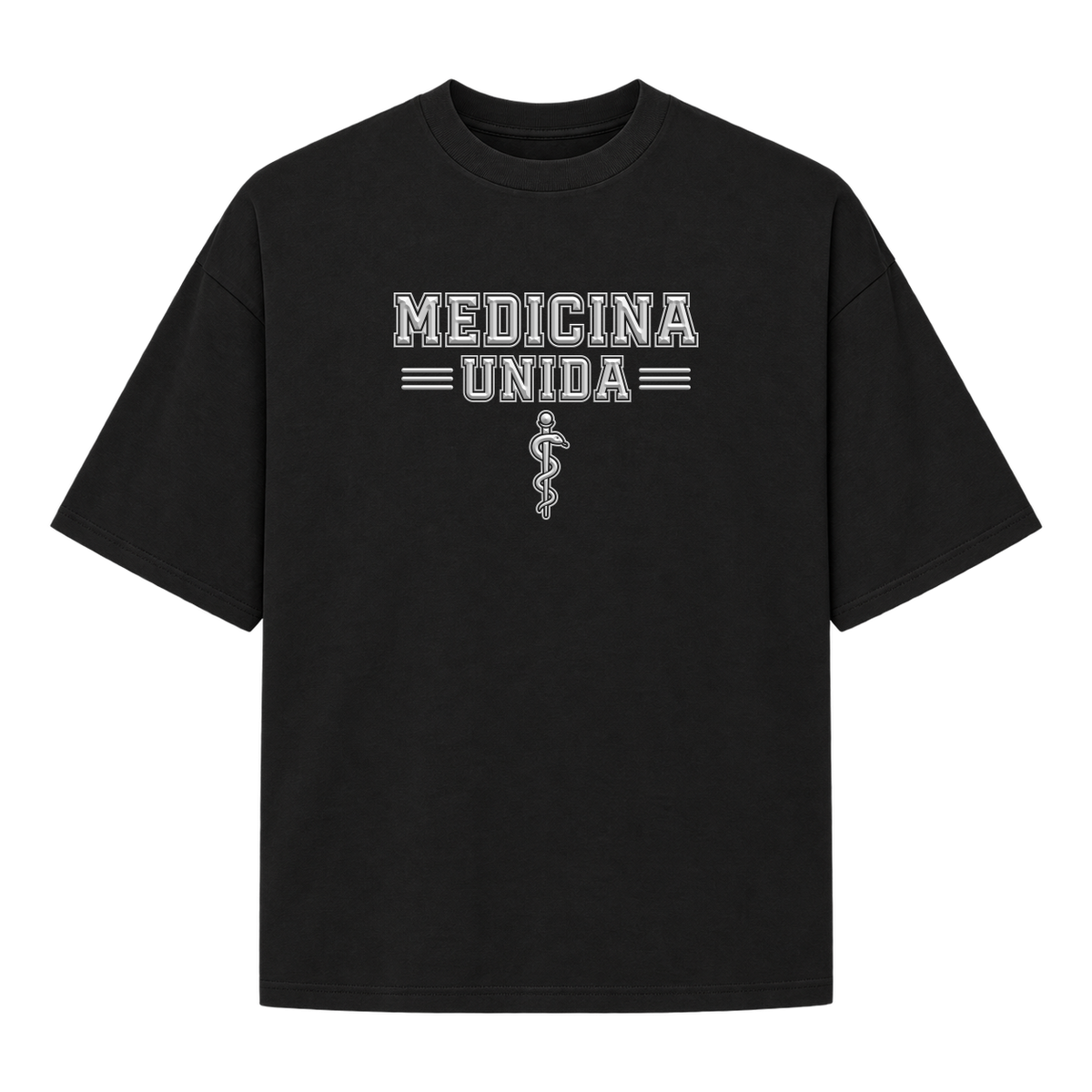 "Medicina Unida" Camiseta Oversized Suedine 220g