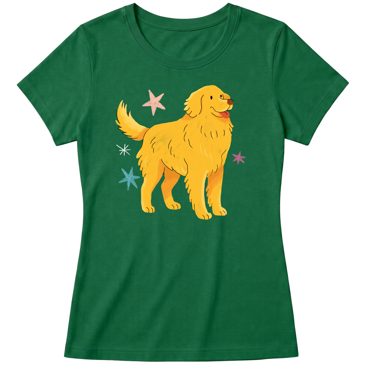 "Golden retrivier" Blusa Baby Look