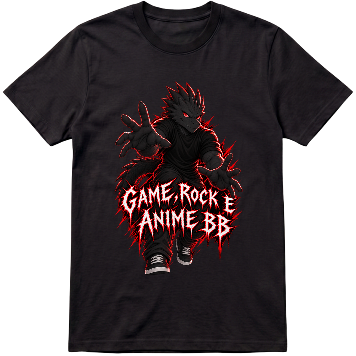 "GAME,ROCK E ANIME BB camisa basica GameFicou" Camiseta Premium Unissex Bunker Studios