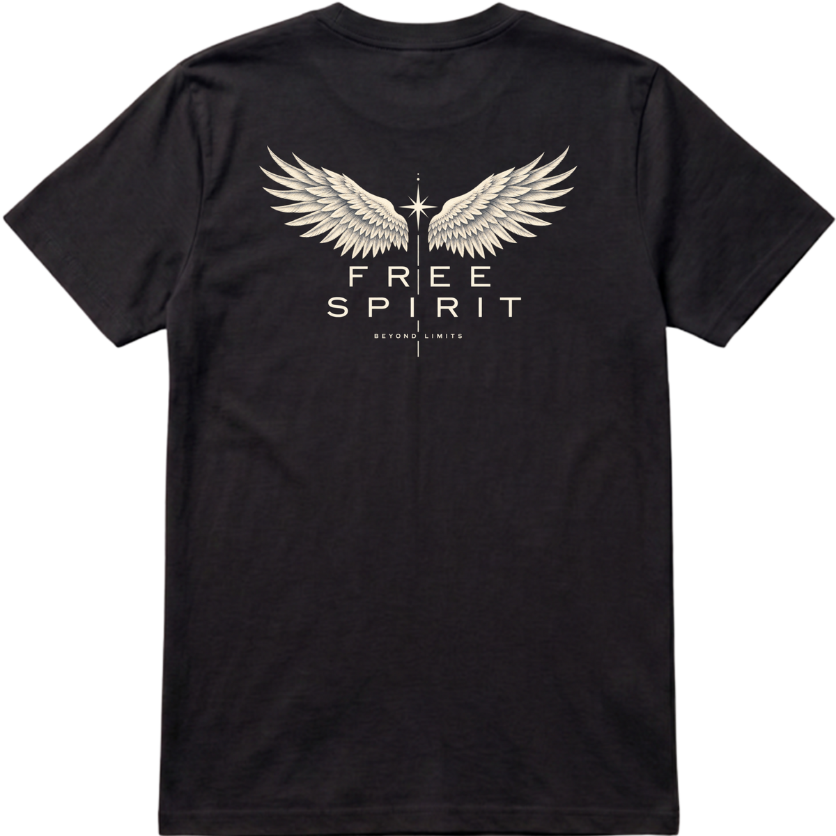 "Camiseta Regular Essential - Free Spirit (Técnica DFT)" Camiseta Premium Unissex Bunker Studios
