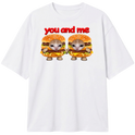 "Camiseta You &me gatinhos sanduíche" Camiseta Oversized Classic