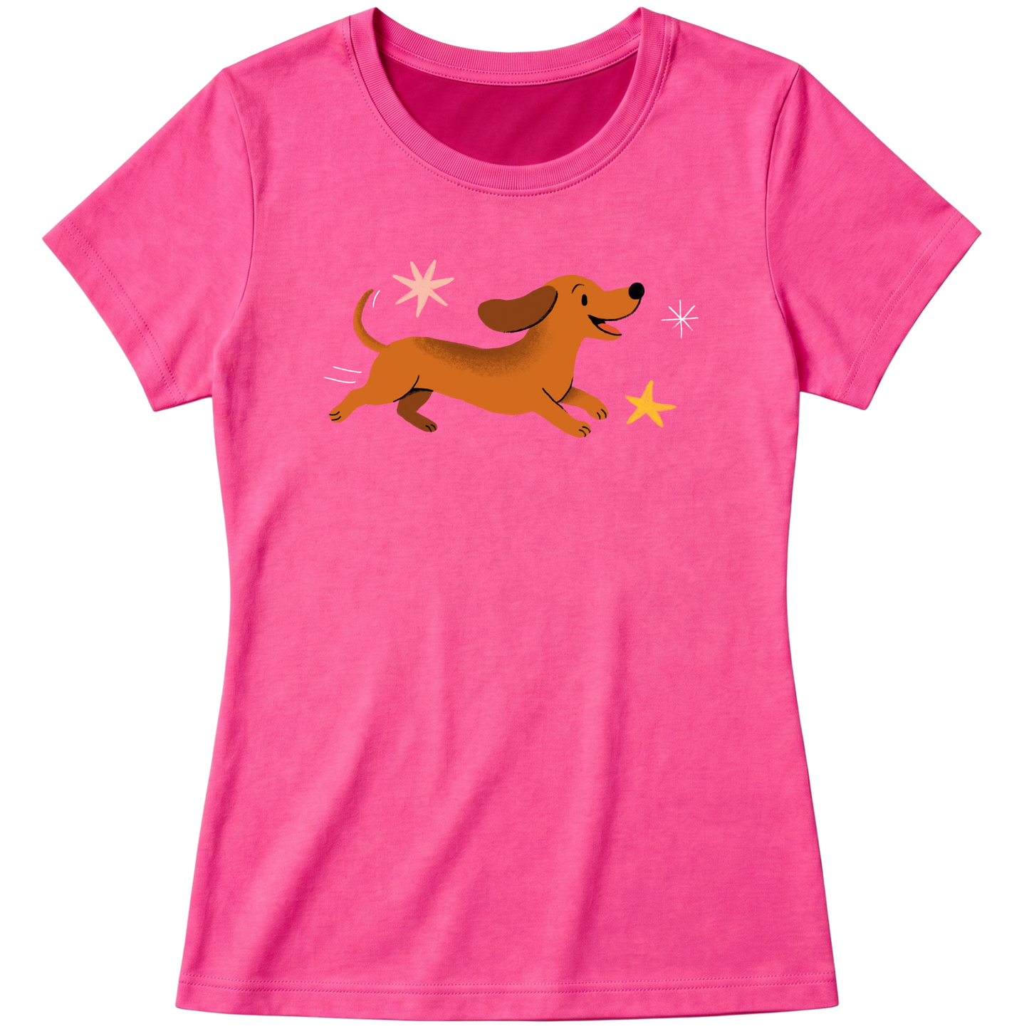 "Dachshund - salsicha" Blusa Baby Look