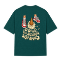 "02# FENDS -- O DEUS QUE DESTRÓI SONHOS (OVERSUZED)" Camiseta Oversized Suedine 220g