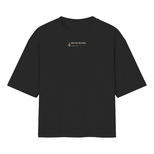 "Camiseta Oversized Raiz na Palavra" Oversized Básica 30.1