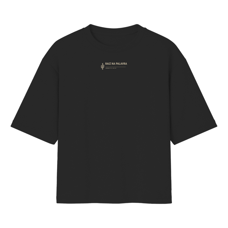 "Camiseta Oversized Raiz na Palavra" Oversized Básica 30.1