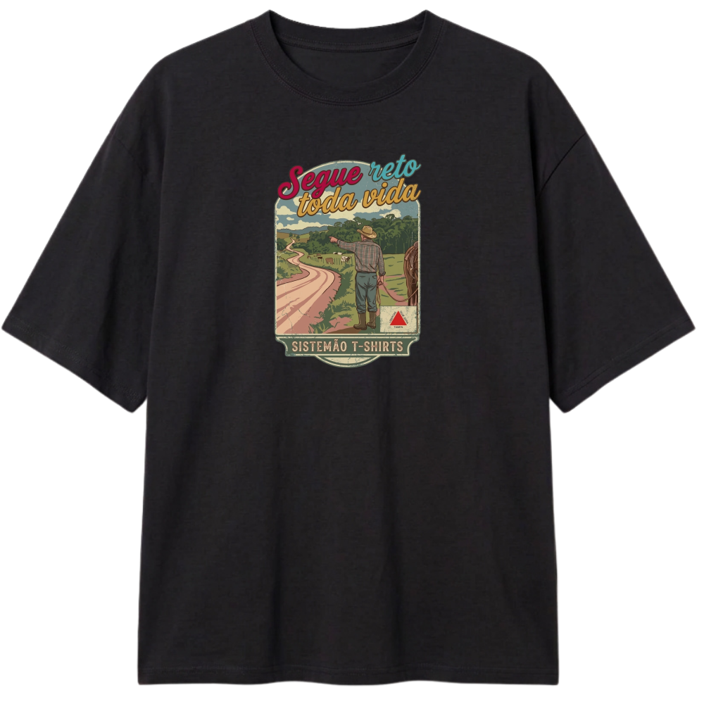 "Estampa/Oversized/SEGUE RETO" Camiseta Oversized Classic