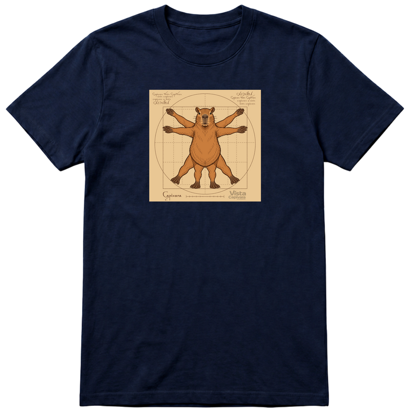 "Capivara Vitruviana DTF" Camiseta Premium Unissex Bunker Studios