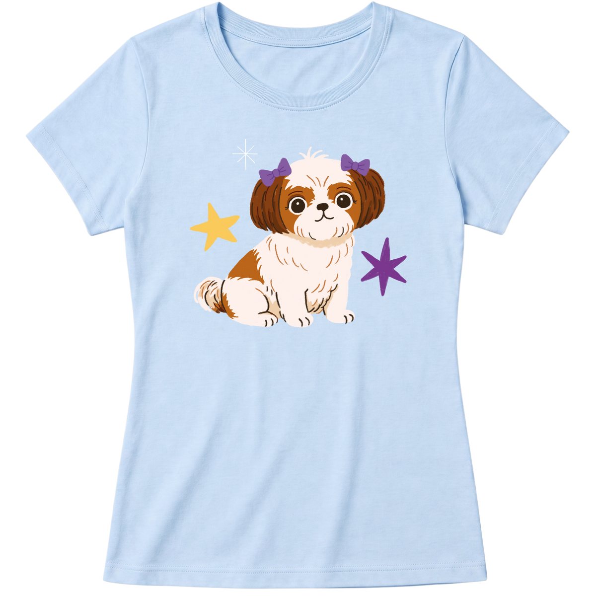 "Shih-tzu" Blusa Baby Look