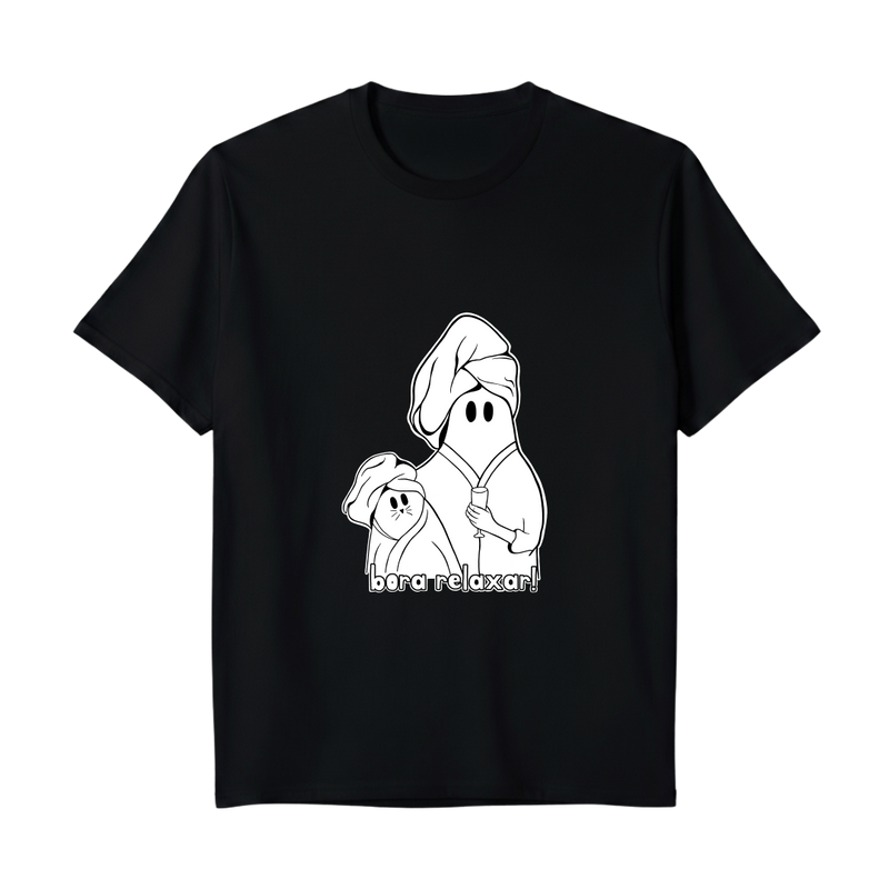 "Meme Bora relaxar" Camiseta Premium Unissex Bunker Studios